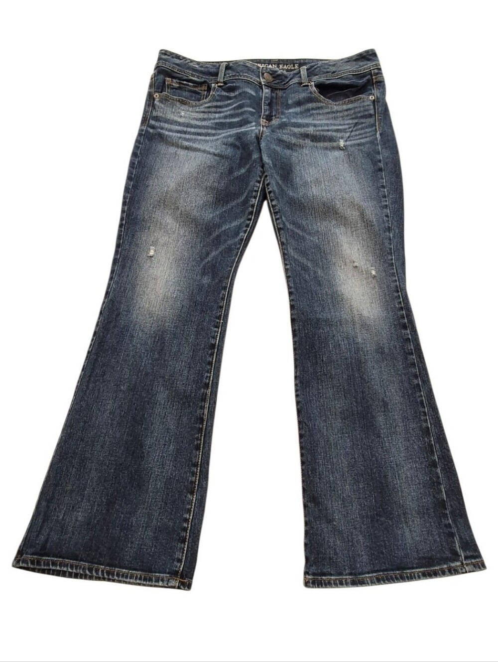 Classic American Eagle Kick Bootcut Jeans - Size 14 Short